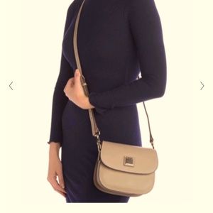 Dooney and Bourke Beige Saddle Crossbody